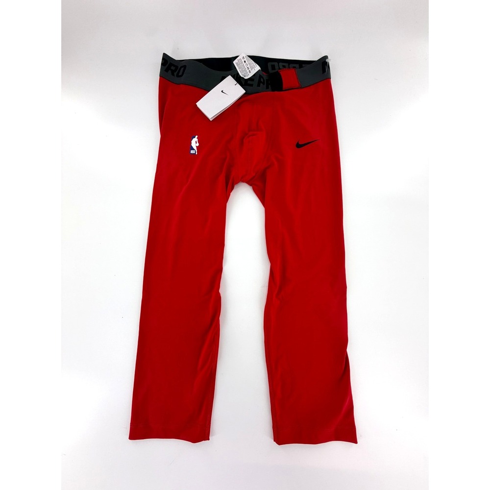 Nike Pro NBA Compression 3/4 Pants Tights Red DN1547-657 Mens Size 2XL NWT